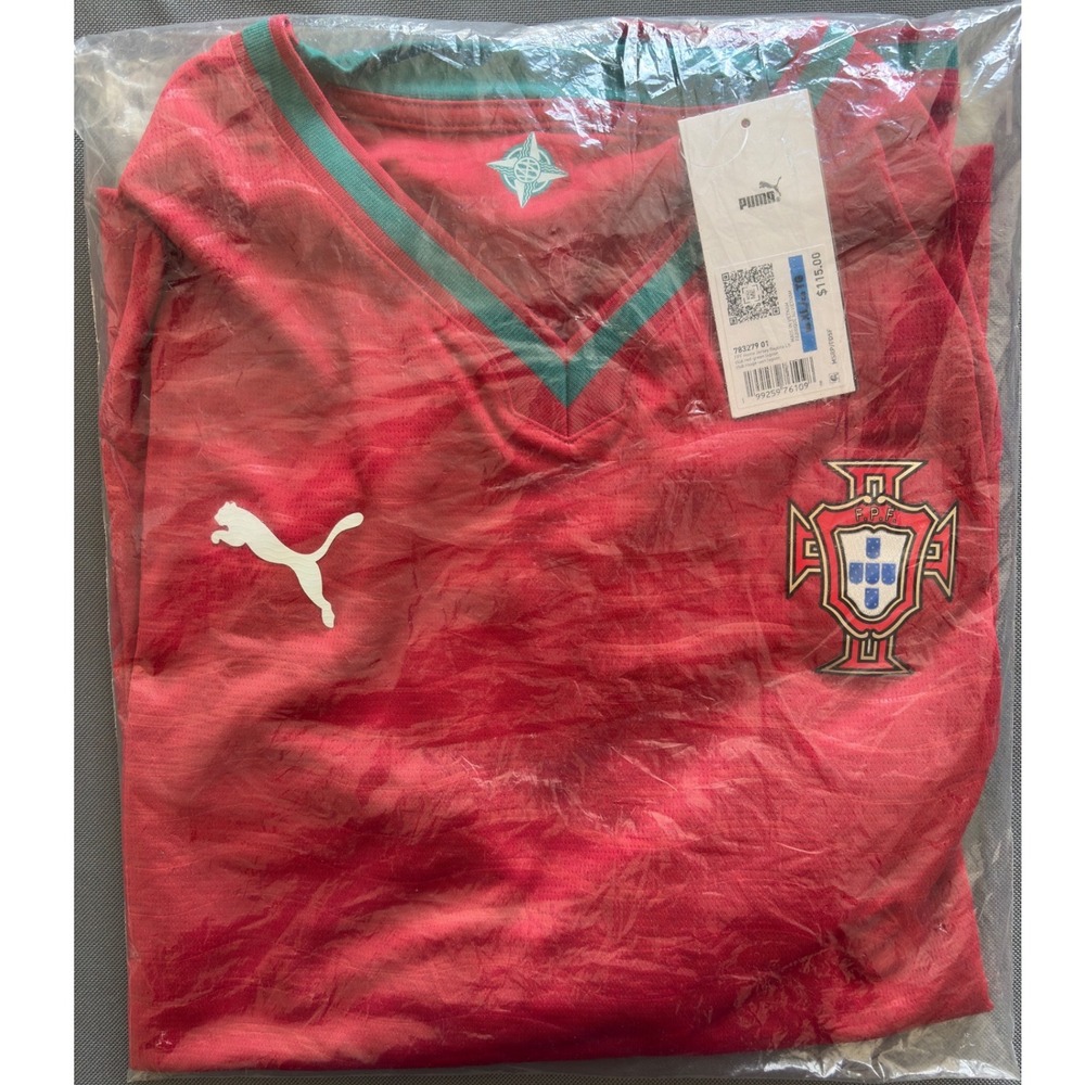 Puma Portugal Home Jersey Red Green FPF Soccer Shirt XXL 783279 01